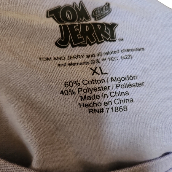 Tom and Jerry Graphic Crop Top - Purple - Picture 5 of 5